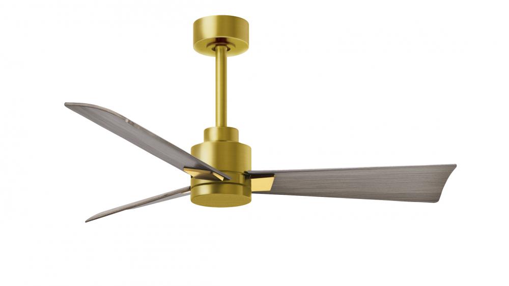 Alessandra - 42&#34; Three Blade Transitional Ceiling Fan - Brushed Brass Finish