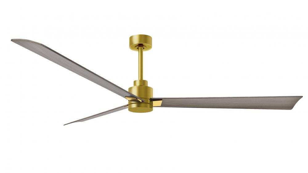 Alessandra - 72&#34; Three Blade Transitional Ceiling Fan - Brushed Brass Finish