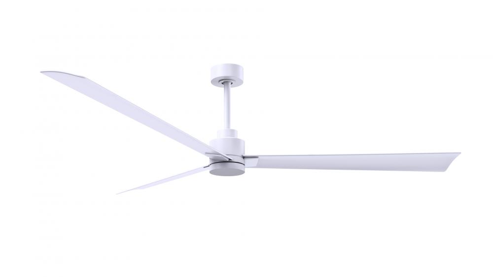 Alessandra - 72&#34; Three Blade Transitional Ceiling Fan - Matte White Finish - Matte White Blades