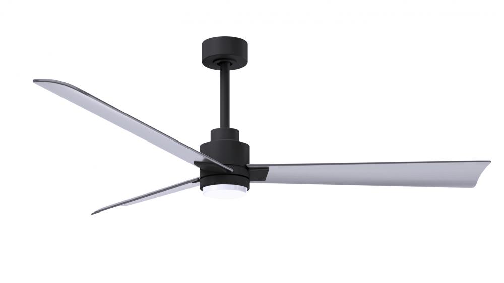 Alessandra - 56&#34; Three Blade Transitional Ceiling Fan - 5CCT Integrated LED - Matte Black Finish