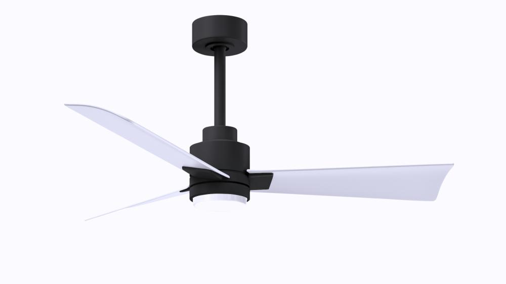 Alessandra - 42&#34; Three Blade Transitional Ceiling Fan - 5CCT Integrated LED - Matte Black Finish