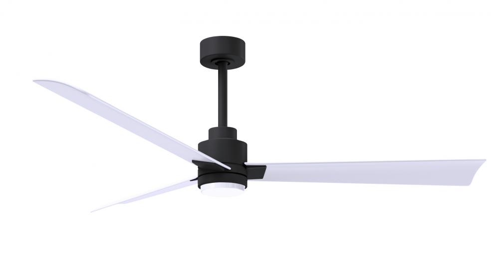 Alessandra - 56&#34; Three Blade Transitional Ceiling Fan - 5CCT Integrated LED - Matte Black Finish