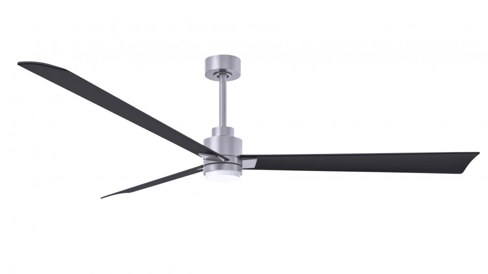 Alessandra-72&#34; Three Blade Transitional Ceiling Fan-5CCT Integrated LED-Brushed Nickel Finish