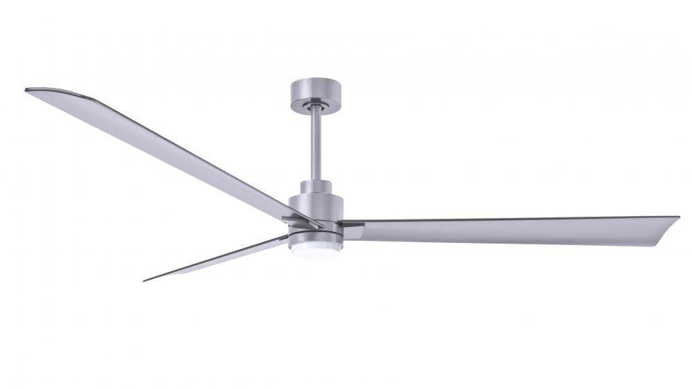 Alessandra-72&#34; Three Blade Transitional Ceiling Fan-5CCT Integrated LED-Brushed Nickel Finish