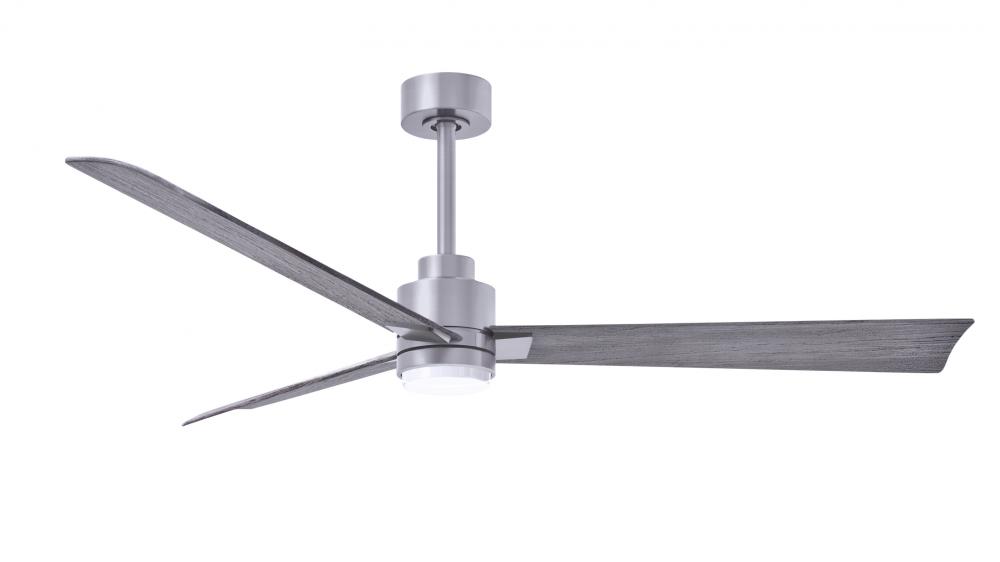 Alessandra-56&#34; Three Blade Transitional Ceiling Fan-5CCT Integrated LED-Brushed Nickel Finish