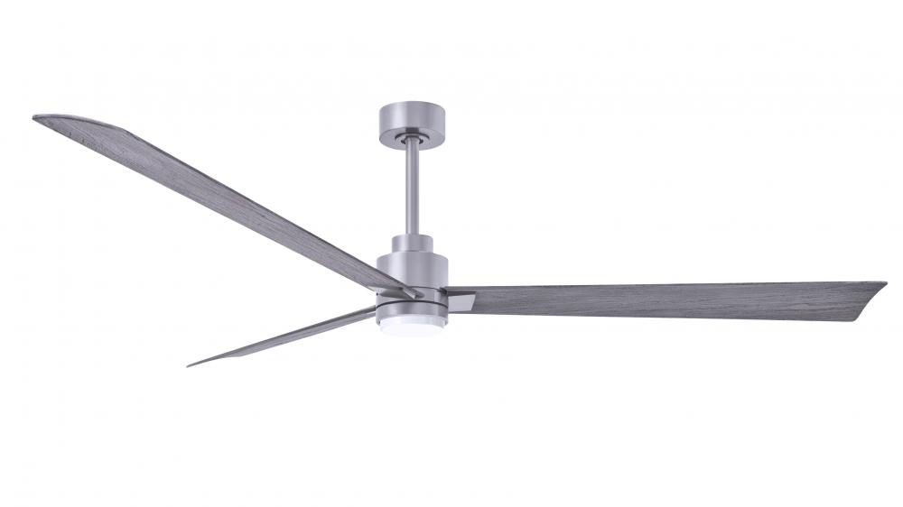 Alessandra-72&#34; Three Blade Transitional Ceiling Fan-5CCT Integrated LED-Brushed Nickel Finish