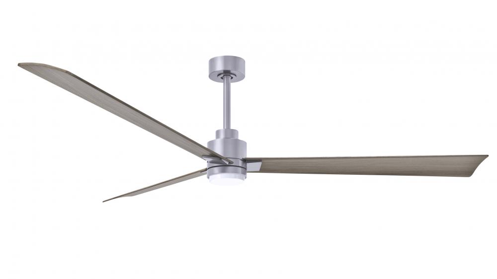 Alessandra-72&#34; Three Blade Transitional Ceiling Fan-5CCT Integrated LED-Brushed Nickel Finish