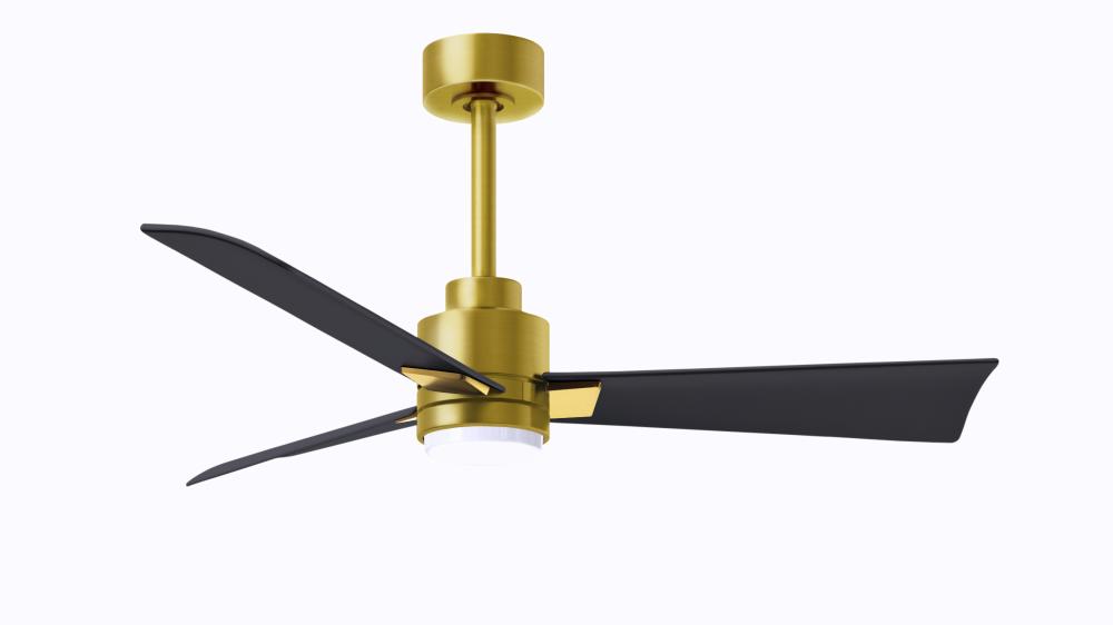 Alessandra - 42&#34; Three Blade Transitional Ceiling Fan - 5CCT Integrated LED - Brushed Brass Fini