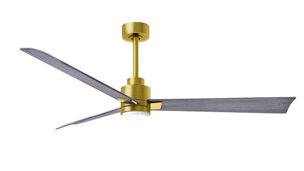 Alessandra - 56&#34; Three Blade Transitional Ceiling Fan - 5CCT Integrated LED - Brushed Brass Fini