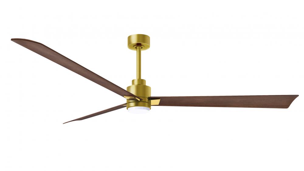 Alessandra - 72&#34; Three Blade Transitional Ceiling Fan - 5CCT Integrated LED - Brushed Brass Fini