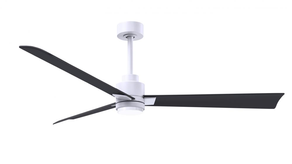 Alessandra - 56&#34; Three Blade Transitional Ceiling Fan - 5CCT Integrated LED - Matte White Finish