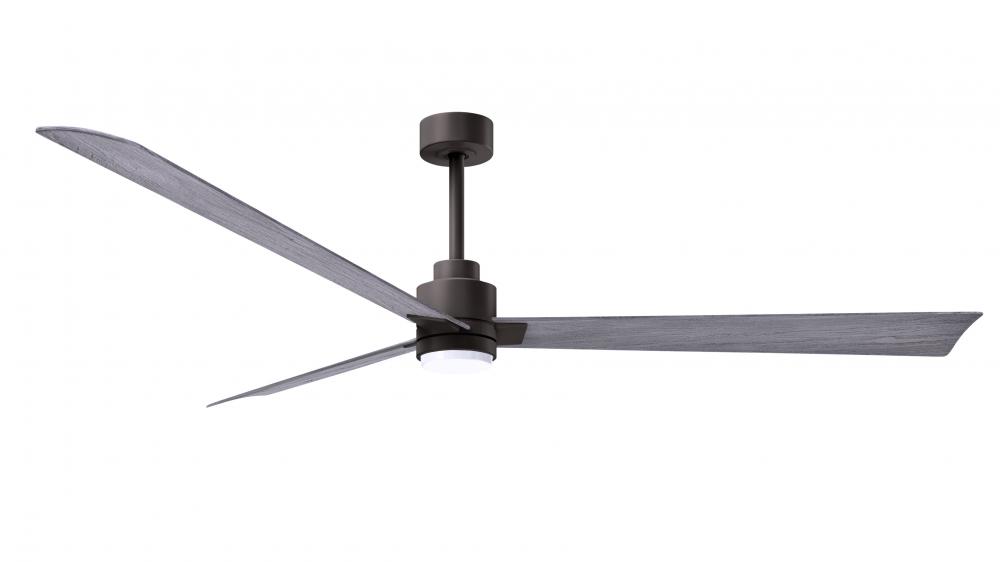 Alessandra-72&#34; Three Blade Transitional Ceiling Fan-5CCT Integrated LED-Textured Bronze Finish