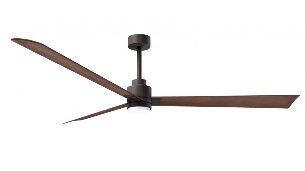Alessandra-72&#34; Three Blade Transitional Ceiling Fan-5CCT Integrated LED-Textured Bronze Finish