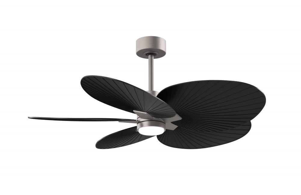 Alessandra Tropical - Five Blade Ceiling Fan - 5CCT Integrated LED - Brushed Nickel Finish