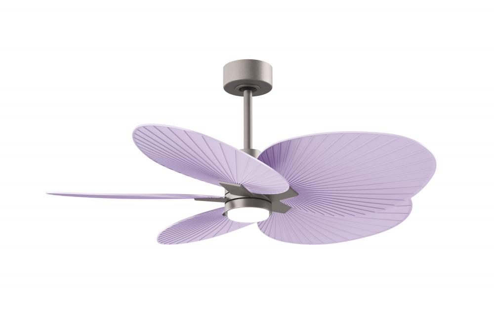 Alessandra Tropical - Five Blade Ceiling Fan - 5CCT Integrated LED - Brushed Nickel Finish