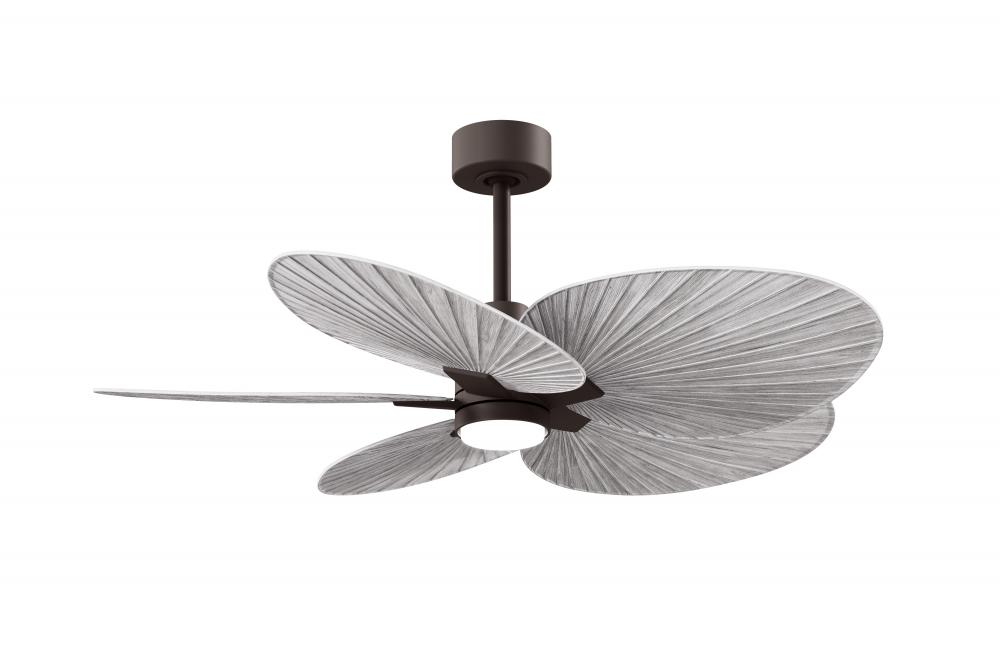 Alessandra Tropical - Five Blade Ceiling Fan - 5CCT Integrated LED - Textured Bronze Finish