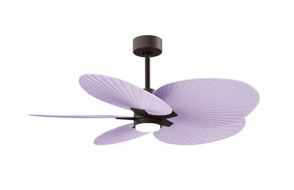 Alessandra Tropical - Five Blade Ceiling Fan - 5CCT Integrated LED - Textured Bronze Finish