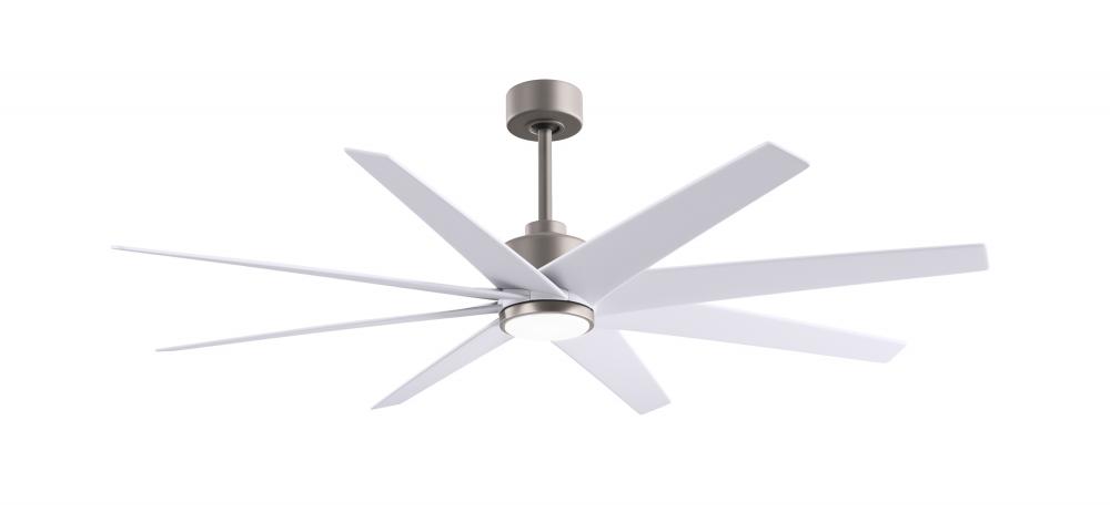 Ariella - Eight Blade Ceiling Fan - 5CCT Integrated LED - Brushed Nickel Finish