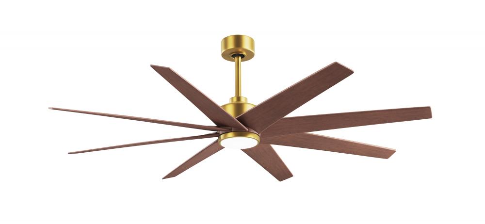 Ariella - Eight Blade Ceiling Fan - 5CCT Integrated LED - Brushed Brass Finish
