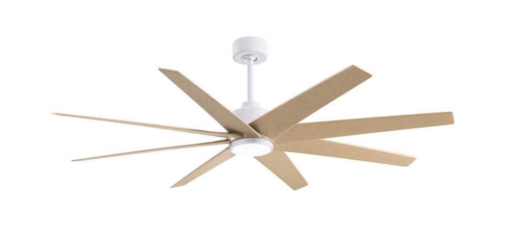 Ariella - Eight Blade Ceiling Fan - 5CCT Integrated LED - Matte White Finish