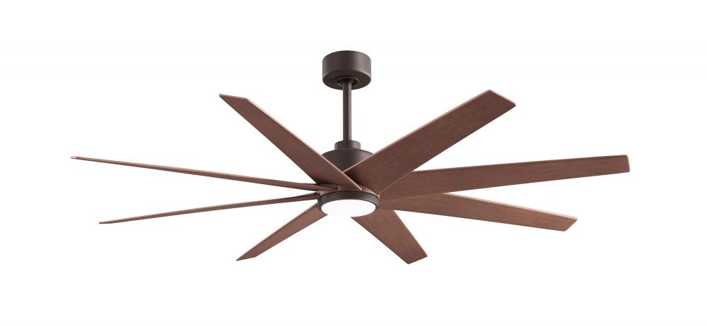 Ariella - Eight Blade Ceiling Fan - 5CCT Integrated LED - Textured Bronze Finish