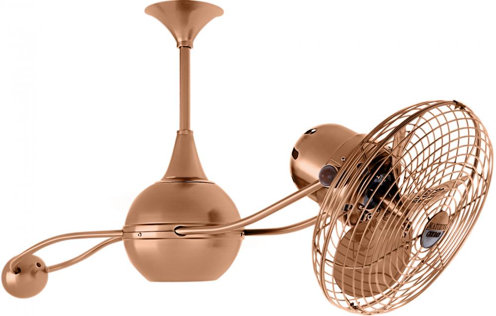 Brisa 2000 - Rotational Ceiling Fan - Brushed Copper Finish - Metal Blades