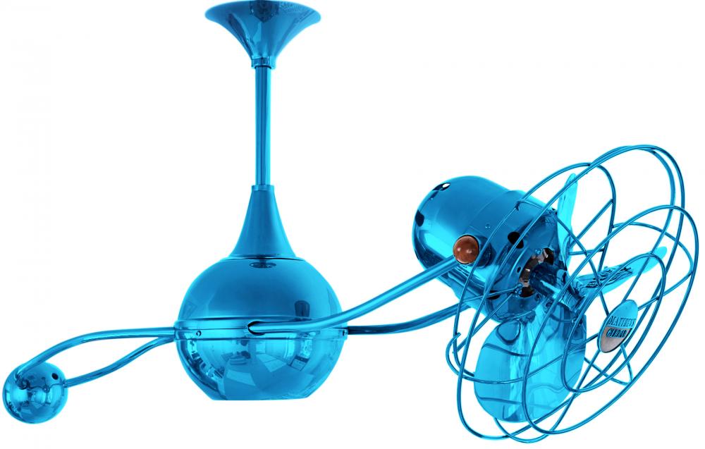 Brisa 2000 - Rotational Ceiling Fan - Agua Marinha Finish - Metal Blades