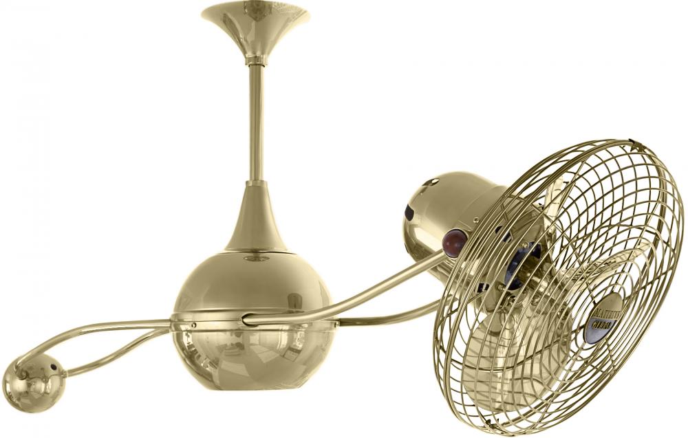 Brisa 2000 - Rotational Ceiling Fan - Polished Brass Finish - Metal Blades