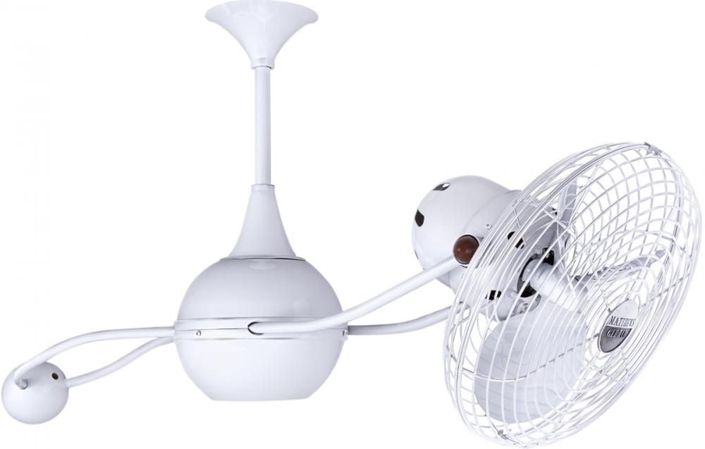 Brisa 2000 - Rotational Ceiling Fan - Gloss White Finish - Metal Blades