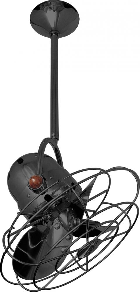 Bianca Direcional - Directional Ceiling Fan - Black Nickel Finish - Metal Blades