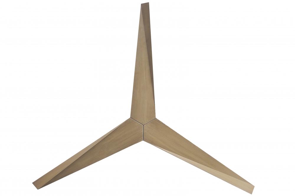 Eliza-H - Flush Mount Ceiling Fan - Gloss White Finish - Gray Ash Tone Blades