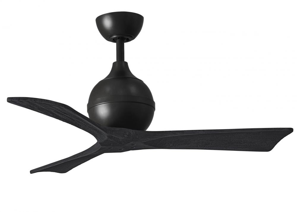 Irene-3 - Three Blade Paddle Fan - 42&#34; - Matte Black Finish - Matte Black Blades
