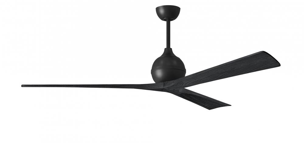 Irene-3 - Three Blade Paddle Fan - 72&#34; - Matte Black Finish - Matte Black Blades