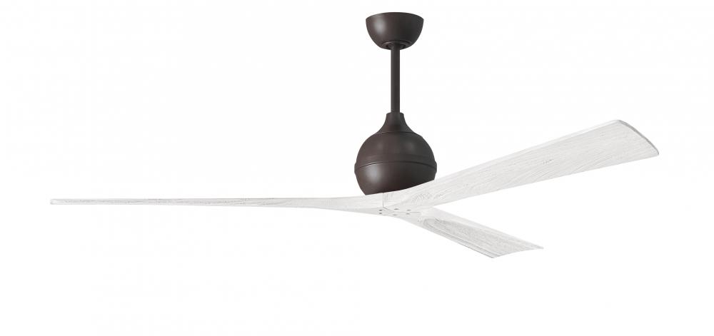 Irene-3 - Three Blade Paddle Fan - 72&#34; - Textured Bronze Finish - Matte White Blades