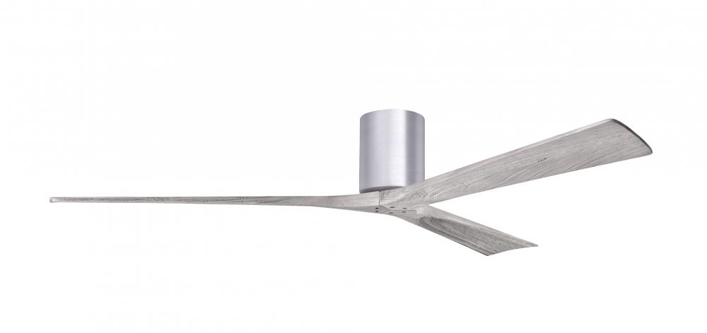 Irene-3H - Three Blade Flush Mount Paddle Fan - 72&#34; - Brushed Nickel Finish