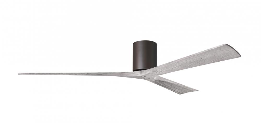 Irene-3H - Three Blade Flush Mount Paddle Fan - 72&#34; - Textured Bronze Finish