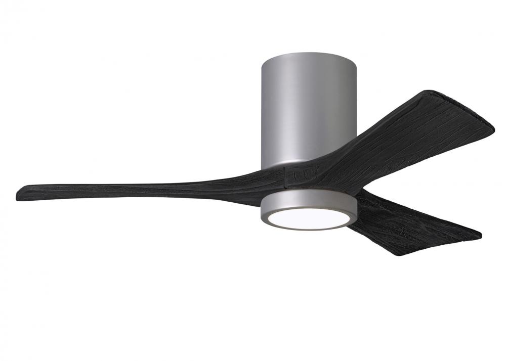 Irene-3HLK - 42&#34; Three Blade Flush Mount Paddle Fan - 5CCT Integrated LED - Brushed Nickel Finis