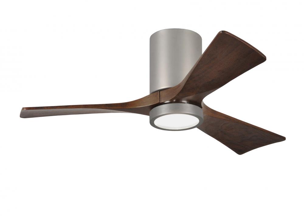Irene-3HLK - 42&#34; Three Blade Flush Mount Paddle Fan - 5CCT Integrated LED - Brushed Nickel Finis