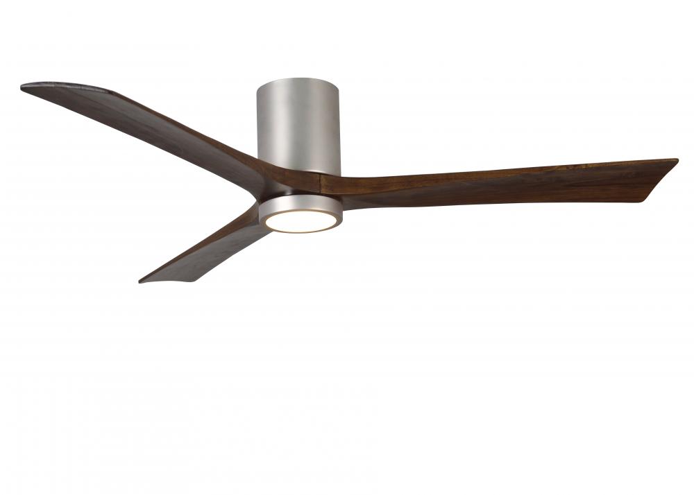Irene-3HLK - 60&#34; Three Blade Flush Mount Paddle Fan - 5CCT Integrated LED - Brushed Nickel Finis