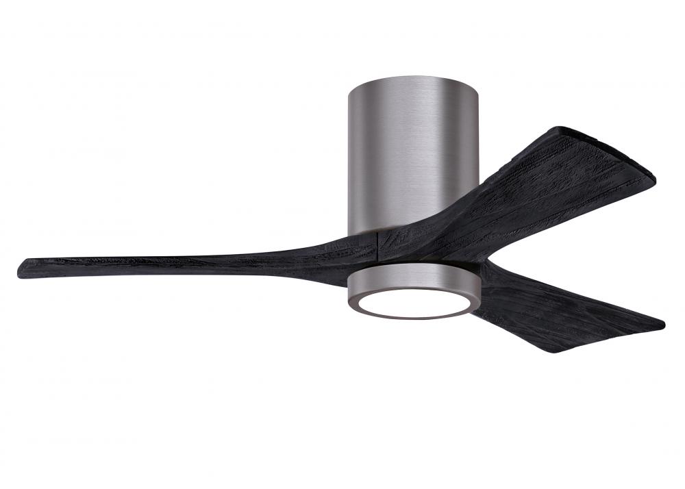 Irene-3HLK - 42&#34; Three Blade Flush Mount Paddle Fan - 5CCT Integrated LED - Brushed Pewter Finis