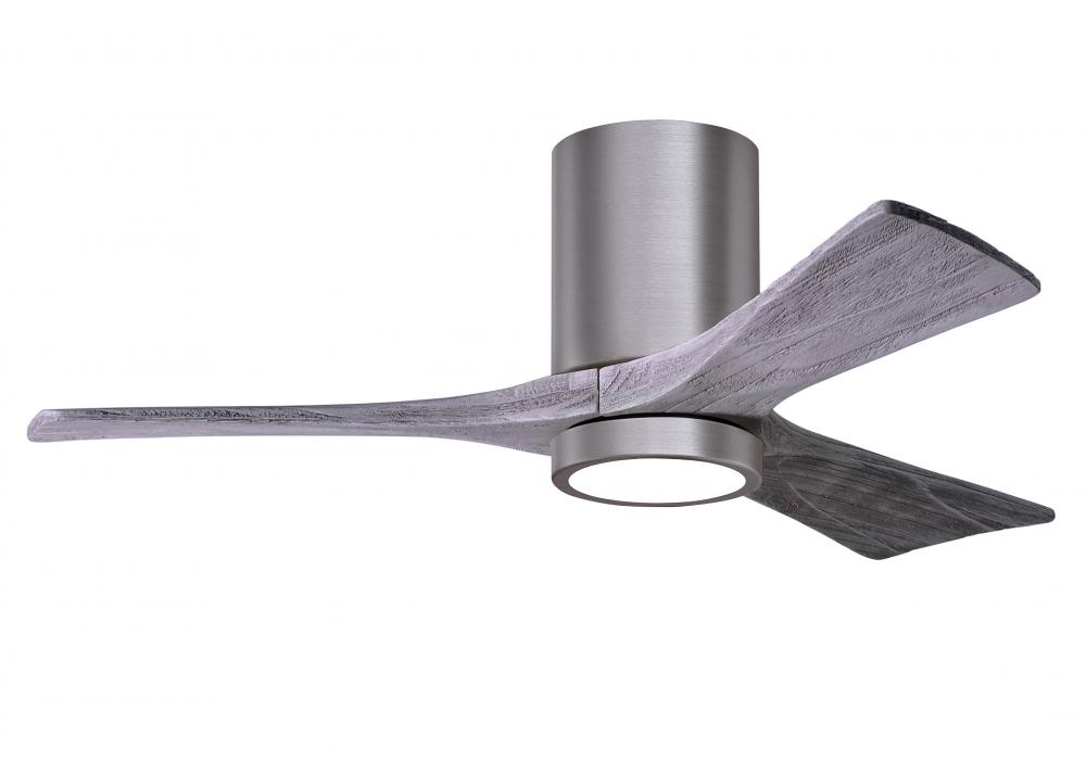 Irene-3HLK - 42&#34; Three Blade Flush Mount Paddle Fan - 5CCT Integrated LED - Brushed Pewter Finis