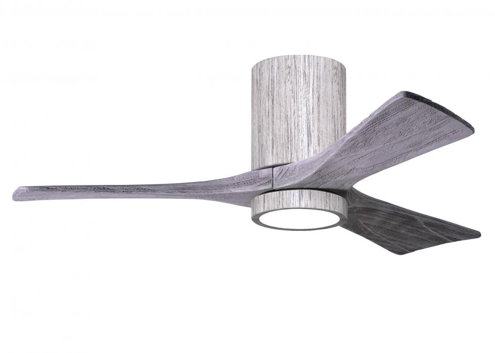 Irene-3HLK - 42&#34; Three Blade Flush Mount Paddle Fan - 5CCT Integrated LED - Barn Wood Tone Finis