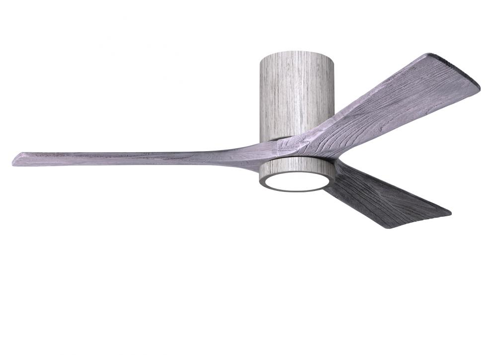 Irene-3HLK - 52&#34; Three Blade Flush Mount Paddle Fan - 5CCT Integrated LED - Barn Wood Tone Finis