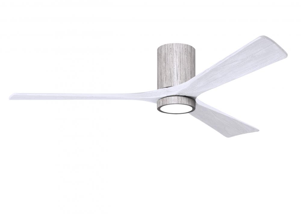 Irene-3HLK - 60&#34; Three Blade Flush Mount Paddle Fan - 5CCT Integrated LED - Barn Wood Tone Finis