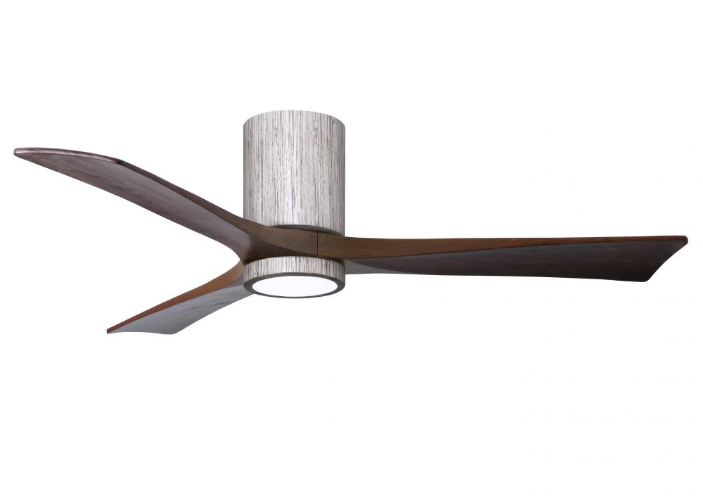 Irene-3HLK - 52&#34; Three Blade Flush Mount Paddle Fan - 5CCT Integrated LED - Barn Wood Tone Finis