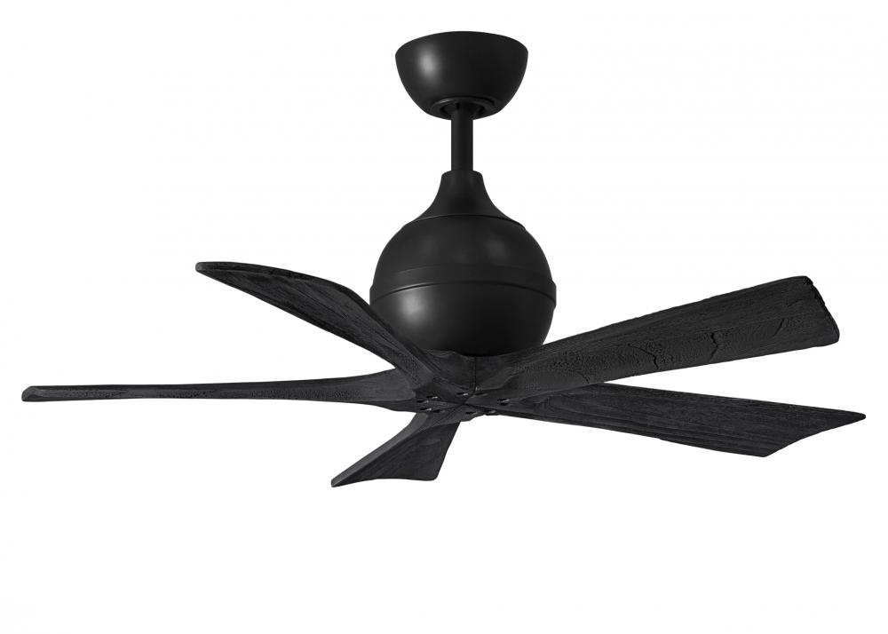 Irene-5 - 42&#34; Five Blade Paddle Fan - Matte Black Finish - Matte Black Blades