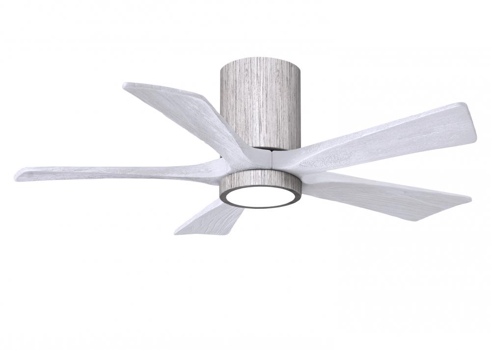 Irene-5HLK - 42&#34; Five Blade Flush Mount Paddle Fan - 5CCT Integrated LED - Barn Wood Tone Finish