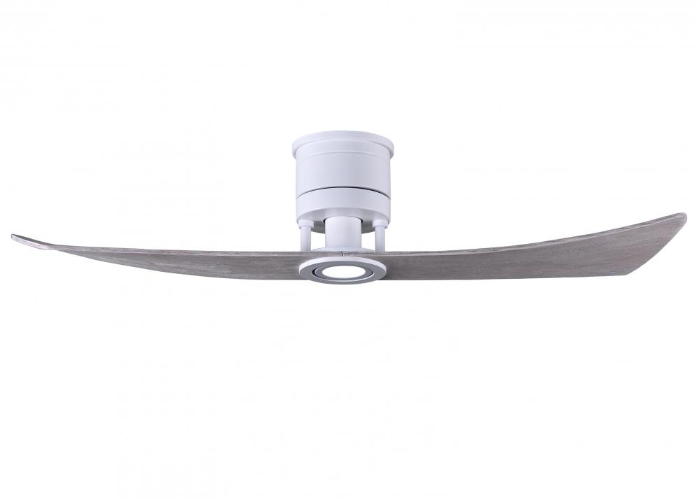 Lindsay - Ceiling Fan - Integrated LED - Matte White Finish - Barn Wood Tone Blades