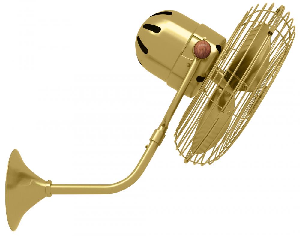 Michelle Parede - Directional Wall Fan - Brushed Brass Finish