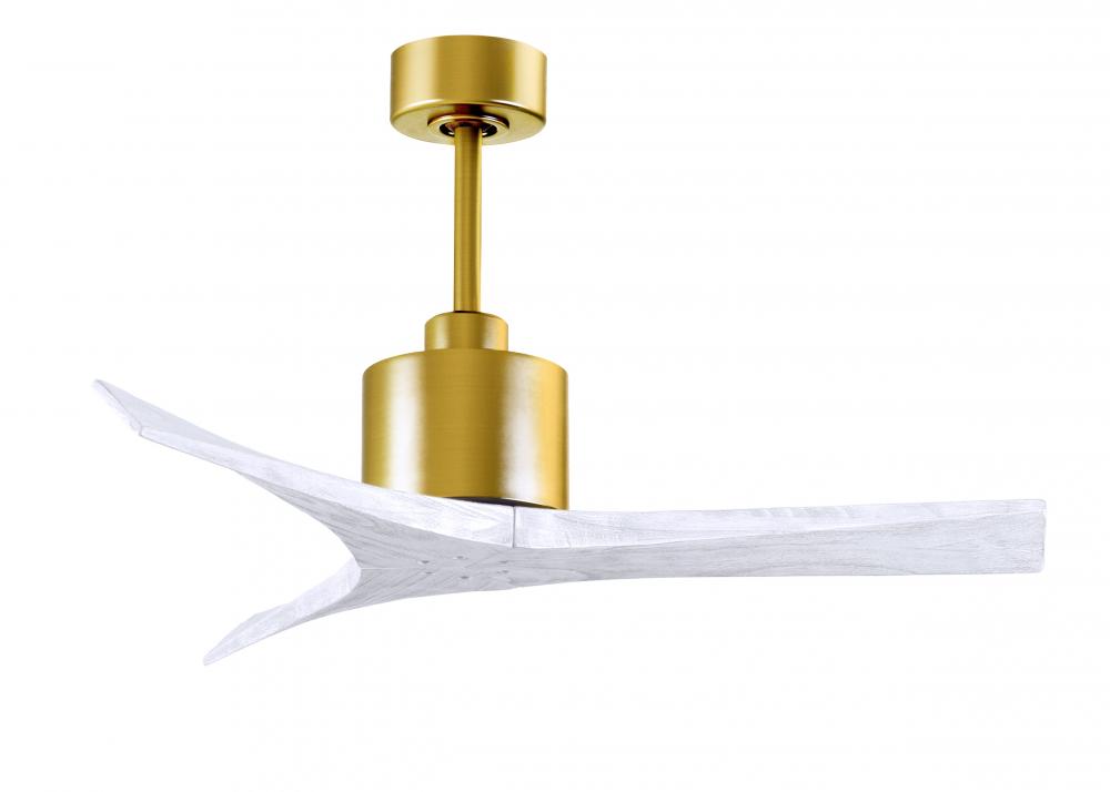 Mollywood - 42&#34; Ceiling Fan - Brushed Brass Finish - Matte White Blades